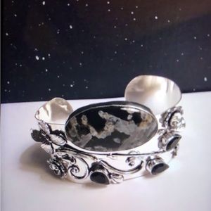 Stunning Solid 925 Sterling Silver Cuff Bracelet